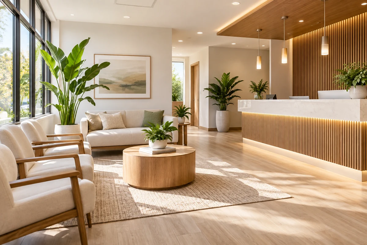 Medical or dental reception area